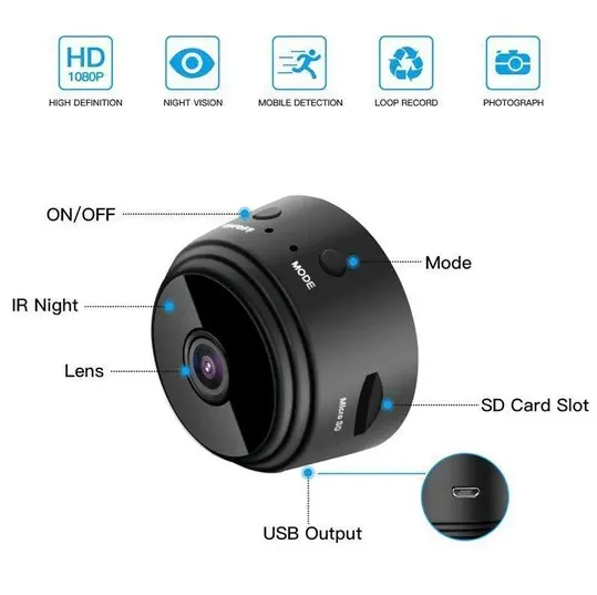 MINI CAMARA ESPIA 12ProMax Wifi - SEGURIDAD Full HD 1080 - Image 7